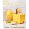Jumbo Cheese Squishy Big Giant Large Cube Block Slow Rising Squeeze Toy squeezable Stress Relief Rebounding Sensory Fidget Yellow Soft Rebound (10cm)