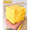 Jumbo Cheese Squishy Big Giant Large Cube Block Slow Rising Squeeze Toy squeezable Stress Relief Rebounding Sensory Fidget Yellow Soft Rebound (10cm)