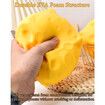 Jumbo Cheese Squishy Big Giant Large Cube Block Slow Rising Squeeze Toy squeezable Stress Relief Rebounding Sensory Fidget Yellow Soft Rebound (10cm)