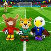 2026 World Cup Mascot Moose Plush Toy 25cm Soft Stuffed Animal Football Fan Collectible 2026 USA Canada Mexico Christmas Birthday Gift