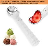 Heated Ice Cream Scoop,Rechargeable Electric Ice Cream Scooper, Heats Up to 158°F for Hard Ice Cream Gelato Frozen Desserts