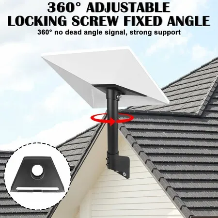 Starlink Gen 3 Mount 360 Adjustable V3 Starlink Wall Mount With Tube Adapter,Starlink Gen3 Mast Mounting Kit,Starlink Roof Mount For Gen3 Starlink