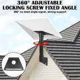 Starlink Gen 3 Mount 360 Adjustable V3 Starlink Wall Mount With Tube Adapter,Starlink Gen3 Mast Mounting Kit,Starlink Roof Mount For Gen3 Starlink