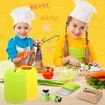 Kid Kitchen Knife Set Real Cooking Knives Sets Kitchen Tools with Gloves Cutting Board Fruit Vegetable Crinkle Cutters