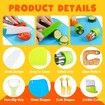 Kid Kitchen Knife Set Real Cooking Knives Sets Kitchen Tools with Gloves Cutting Board Fruit Vegetable Crinkle Cutters