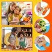 Kid Kitchen Knife Set Real Cooking Knives Sets Kitchen Tools with Gloves Cutting Board Fruit Vegetable Crinkle Cutters