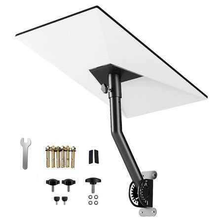 Starlink Mount Gen 3, Adjustable Wall and Roof Mounting Kit for Starlink V3 Standard Dish, Include Pipe Adapter for Concrete Walls and Wood Walls