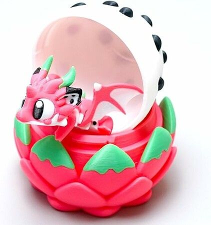 3D Printed Dragon Dino Egg 8cm Flexible Articulated Fidget Toy PLA Material Figurines  Festival Collectible  Easter Christmas Birthday Kids Gift