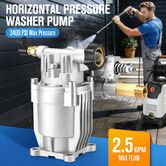 High Pressure Washer Pump Water Power Gas Cleaner Washing 2500–3400PSI 2.5GPM Replacement 19mm Horizontal 3/4 Inch Shaft For Honda Simpson RYOBI