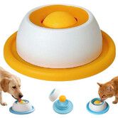 2Pcs Lick Sphere for Dogs Cats, Anxiety Relief Bowl with Rotating Ball, Slow Feeder Bowl for Liquid Treats, Broth to Reduce Stress & Prevent Fast Eating
