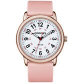 Waterproof Nurse Watch for Medical Professionals, Students Women Men, Luminouse Easy Read Dial, 24 Hour with Second Hand, Pink