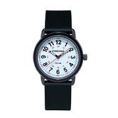 Waterproof Nurse Watch for Medical Professionals, Students Women Men, Luminouse Easy Read Dial, 24 Hour with Second Hand, Black