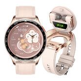 Smart Watch with Earbuds, 2 in 1 Bluetooth Smartwatch, 1.39 inch HD IPS Screen Smartwatch for Men Women, Gold