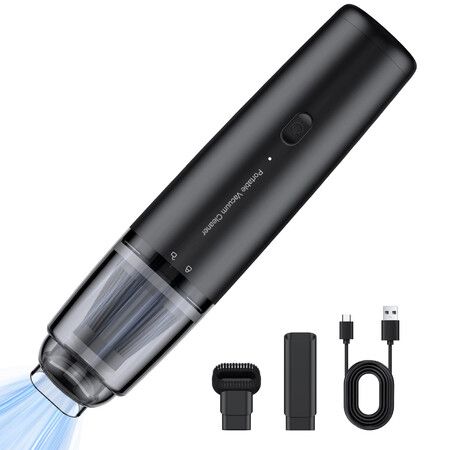 Car Handheld Vacuum Cordless 13000 PA Suction Power,Portable Mini Vacuum Cleaner,Black