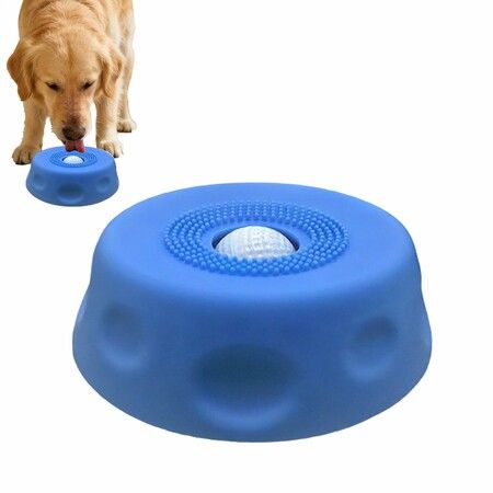 Dog Lick Bowl with Ball,Lick Ball Bowl for Dogs,Dog Licking Bowl with Rolling Ball,Slow Feeder Ball Bowl to Slow Pet Eating For Dog Cat