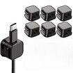 6 Pcs Cable Organiser,Cable Management Clips For Desk And Office,Cord Holder With Adhesive Backing,Cable Clips For Electrical Wire Management