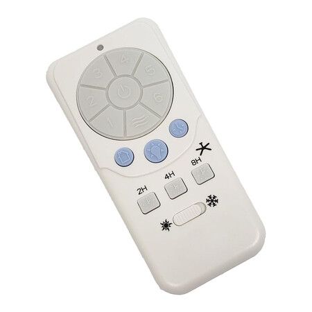 Replacement for Harbor Breeze Ceiling Fan Remote Control A25-TX012 A25-TX025, 6-Speed and Light Dimmer with Learn Key for DC Motor, Remote Only