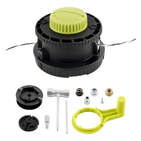 314608005 String Trimmer Head Assembly Compatible with Ryobi Reel Easy and Bump Feed Straight Shaft Trimmers Head RY15526, RY15527, RY15529