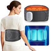 Heating Pad for Back Comfort, Cordless Lower Back Heating Pad Rechargeable Heated Waist Belt Wrap with 3 Airbag Massage Modes and 4 Heating Levels