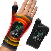 Cordless Electric Hot Compress Wrist Support Hand Relief Massager Belt with Heat Vibration Massage Wrist Brace(Right)