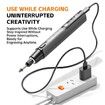 Mini Rotary Tool Kit,39-In-1 Set,6 Speeds Max 16000 Rpm,3.7V Motor With Less Vibration,Rechargeable Color Grey