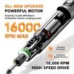 Mini Rotary Tool Kit,39-In-1 Set,6 Speeds Max 16000 Rpm,3.7V Motor With Less Vibration,Rechargeable Color Grey