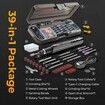 Mini Rotary Tool Kit,39-In-1 Set,6 Speeds Max 16000 Rpm,3.7V Motor With Less Vibration,Rechargeable Color Grey