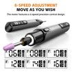 Mini Rotary Tool Kit,39-In-1 Set,6 Speeds Max 16000 Rpm,3.7V Motor With Less Vibration,Rechargeable Color Grey