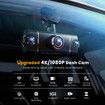 4 Channel 360 Degree Dash Cam Front Rear Inside & Left Right,4K+1080P*3 FHD Car Camera,8 IR Lamps Night Vision,Includes 64GB SD Card