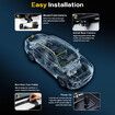 4 Channel 360 Degree Dash Cam Front Rear Inside & Left Right,4K+1080P*3 FHD Car Camera,8 IR Lamps Night Vision,Includes 64GB SD Card