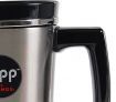 Sipp by Thermos 470ml Vacuum Insulated Stainless Steel Flask Travelling Mug - Black