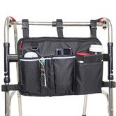 Wheelchair Side Organizer Bag with Cup Holder, Wheelchair Armrest Accessories Pouch for Power Wheelchairs, Walkers, Rollators, Seniors