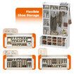 Coat Rack Shoe Cabinet Hall Tree Unit LED Lights Entryway Storage Bench Clothes Hat Hanger Shelves Cupboard Hallway Entrance Furniture 120x40x191cm