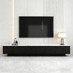 TV Cabinet Stand Unit Console Table Bench 180cm Entertainment Center Media Player Storage Drawers Cupboard Wood Furniture Gloss Marble Effect Tabletop