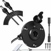 Aluminum Wall Pass Through Kit For Starlink Mini,RV Waterproof Cable Pass Through,Panel Mount DC Female Power Socket,For RV,Boat,Van,Battery Box