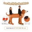 Couple Inflatable Dachshund Costume for Halloween Blow Up Costumes 2 People Funny Dog Costumes for Men Women Cosplay