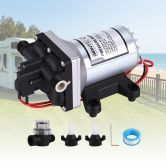 Giantz 12V DC Water Pump, 11.3LPM 55PSI 3 GPM Self-Priming RV Water Pressure Pump with Automatic Pressure Switch, for RV Marine Camping Yacht Garden Fresh Water Diaphragm, 2088-554-144 Replacement