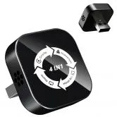 4-in-1 CarPlay Screen Mirroring Adapter for Apple CarPlay Android Auto,AirPlay MirrorLink Adapter,CarPlay Dongle Convert Plug and Play