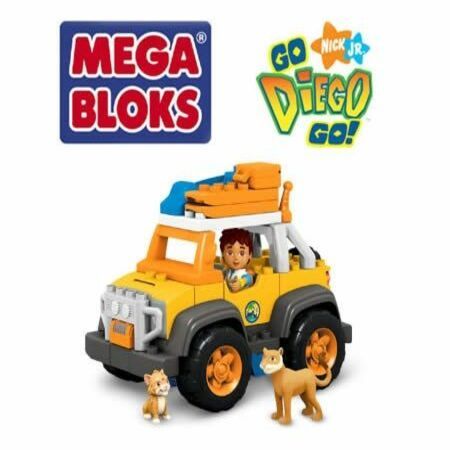 Mega Bloks 23 PCs Go Diego Go 3037 Buildable Rescue Vehicle for 3+