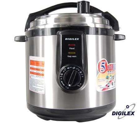 Digimark Rice Cooker Digilex 5 in 1 1000W 6L Automatic Multi-purpose Function Electronic ...