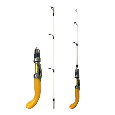 60cm Ice Fishing Rod, Lightweight Portable Spinning Rod Ice Fishing Pole Winter Ice Fishing Tackle for Walleye Perch Panfish and Trout