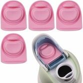 4 Pack Rubber Seal Replacement Stopper,Compatible with Owala Freesip 24 oz 32 oz Bottle Spout Lid-Silicone Gasket Replacement Parts (Pink)