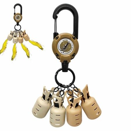 5pcs Squid Hook Cover Shrimp Fishing Hook Portable Retractable Buckles Adjustable Carabiner Shrimp Fishing Hook Caps For Fishing Lovers