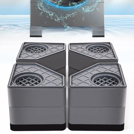 4Pcs Anti Vibration Pads for Washing Machine,Stops Washer Dryer Moving,Prevents Noise,Vibration Transfer,Antivibration Stabilizer Support Feet