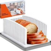 Bread Slicer for Homemade Bread, Bread Slicer Guide Adjustable Width and Thickness for Homemade Bread, Bagels, Cakes