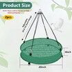 2Pcs Bird Seed Catcher Tray for Hanging Bird Feeder Platform,Deep Birdseed Hoop for Hummingbird Feeders Bee Outdoor Garden Accessories(50x10cm)