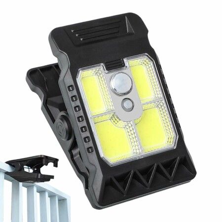Solar Motion Sensor Lights Outdoor COB Camping Lantern Clip Wall Lamp Waterproof Garden,Portable Security Lights for Camp Fence Garage