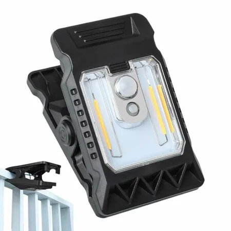 Solar Motion Sensor Lights Outdoor LED Camping Lantern Clip Wall Lamp Waterproof Garden,Portable Security Lights for Camp Fence Garage