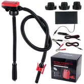Cordless Fuel Transfer Pump with Flexible Hose, Battery Powered, Compatible with DeWalt 20V and Milwaukee 18V Batteries, Portable Fuel Pumping