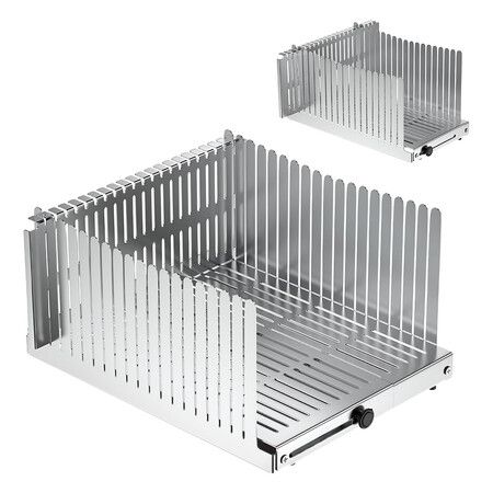 Stainless steel Bread Slicer for Homemade Bread, Adjustable Width, Foldable Compact, Bread Slicing Guide, Bread Loaf Slicer, for Cakes, Bagels